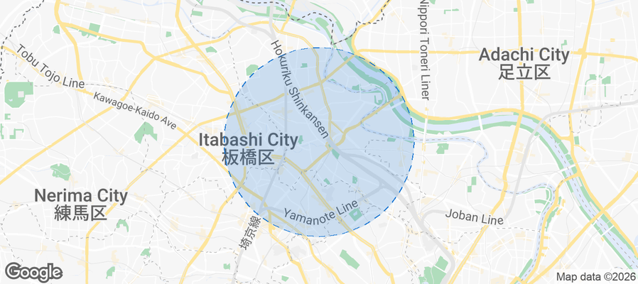 Kita Airbnb map